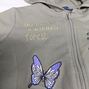 Original Marine 6/7 colorful hood Disney applique pockets green purple